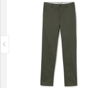 MEN'S SLIM FIT LACOSTE CHINO PANTS IN TWILL